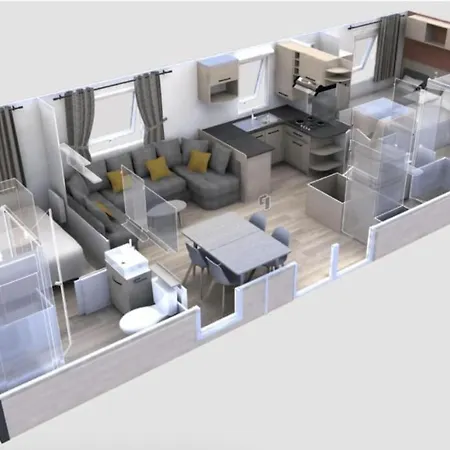 Mobile-home Au Des Reves 4* Avec Climatisation Apartment Lattes
